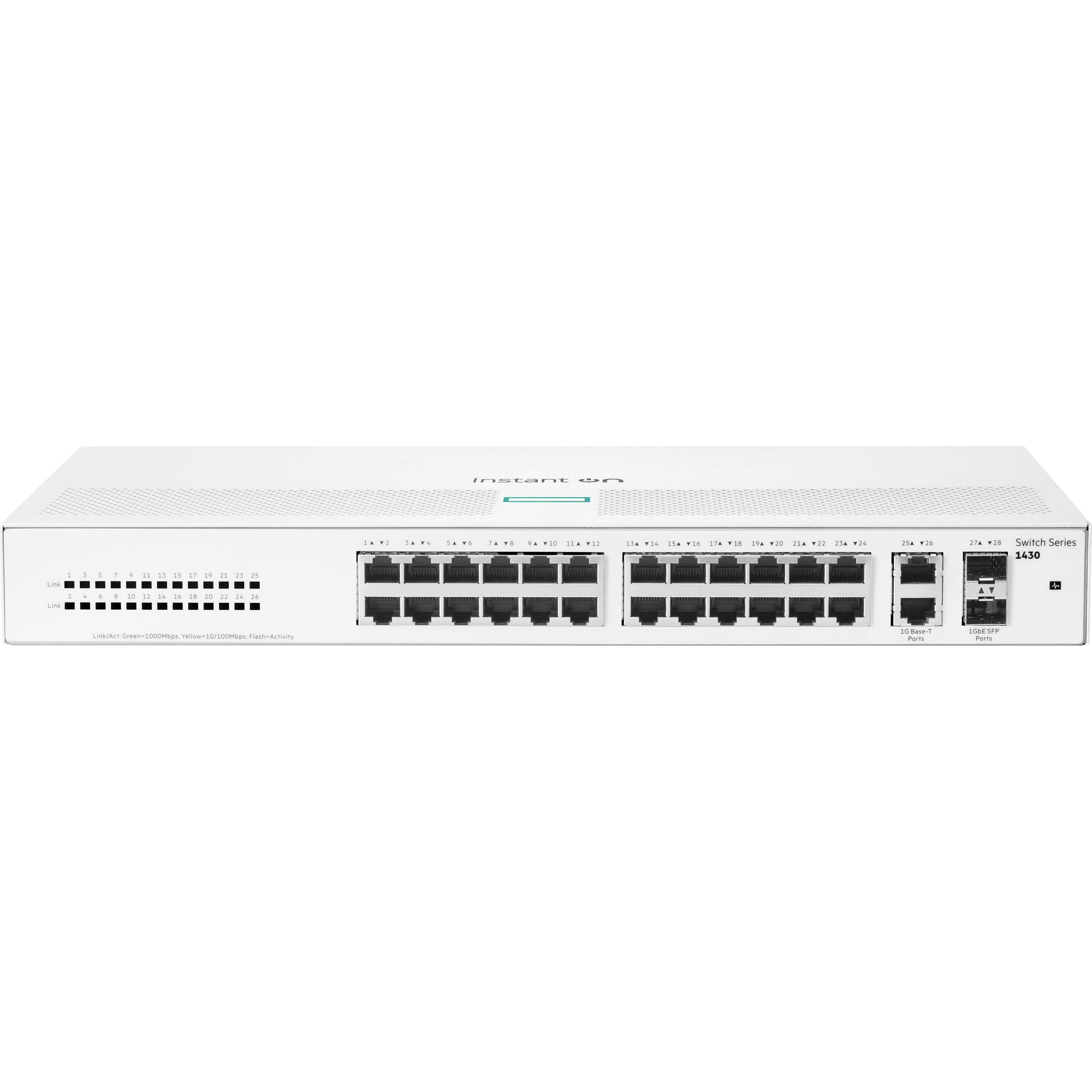 HPE Aruba Instant On 1430 26G (26 Ports), Netzwerk Switch, Weiss