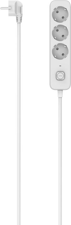 Hama Steckdosenleiste, 3-fach, mit Schalter, 1,4 m, Weiss (00116076) (3 x)