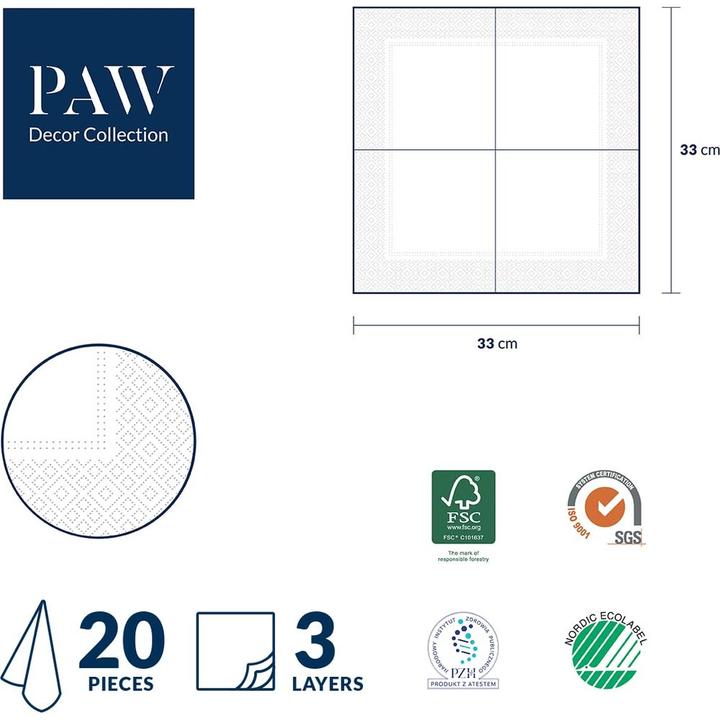 Productafbeelding Sellmer Magnolia (20 Pcs., 33 x 33 cm)