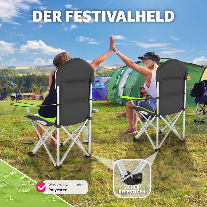 Produktbild tectake 2x Campingstuhl