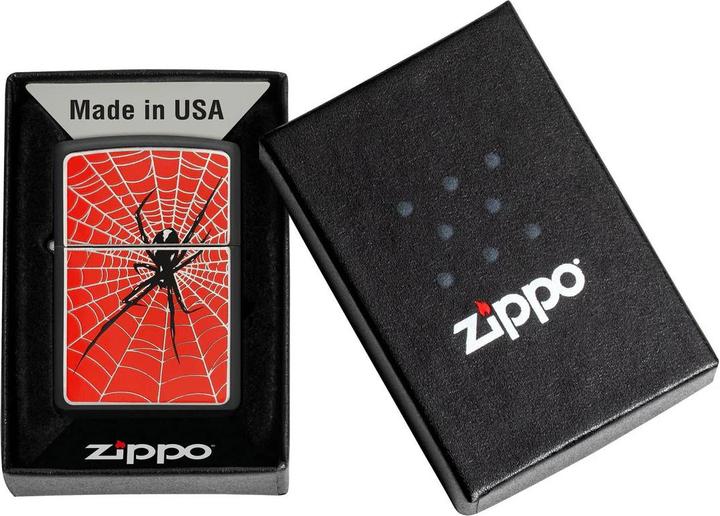 Actual product image Zippo Feuerzeug Spinne rot