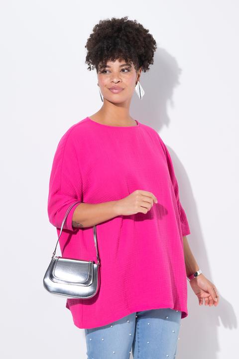 Actual product image Miamoda Bluse, oversized, Musselin, 3/4-Ärmel (46, 48)