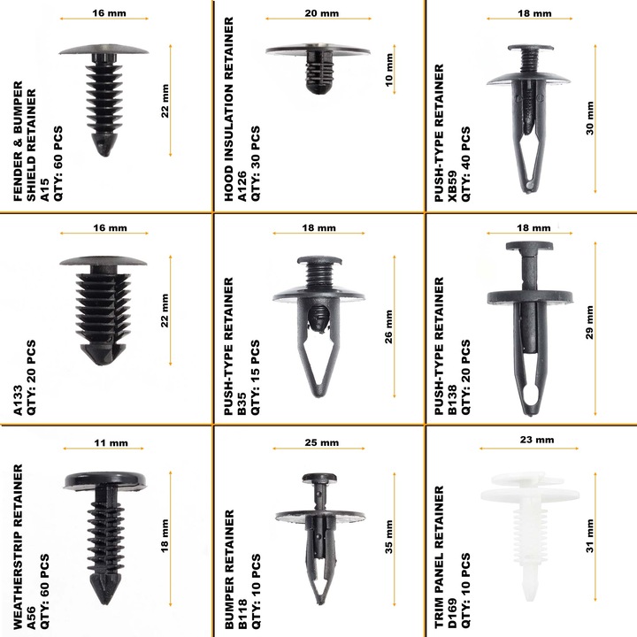 Produktbild XPOtool Auto Befestigungsclips Set