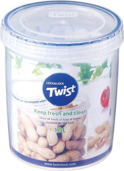 Actual product image Lock & Lock Twist Round 1L Food Storage Box