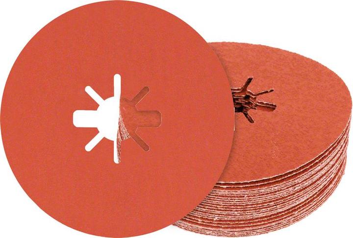 Produktbild Bosch Professional Zubehör EXPERT R782 Prisma Ceramic X-LOCK Fiberscheibe, 115 mm, 22,23 mm, G 80 (80)