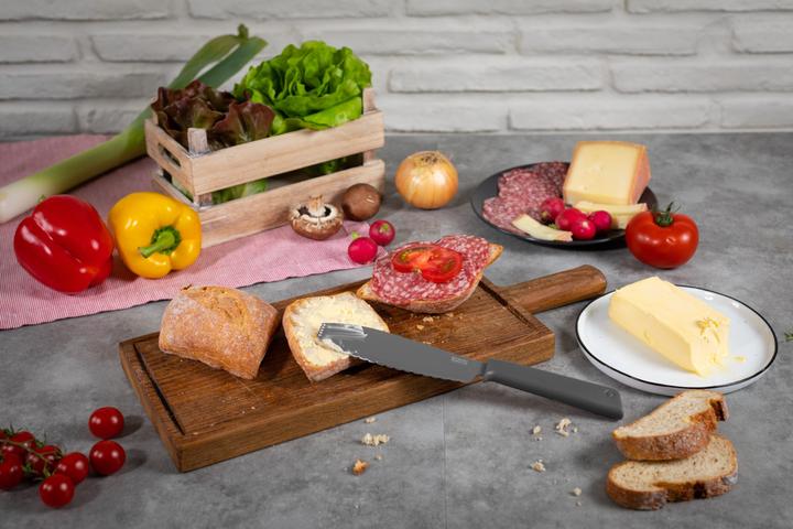 Actual product image Kuhn Rikon COLORI®+ Sandwich Knife grey (14 cm)
