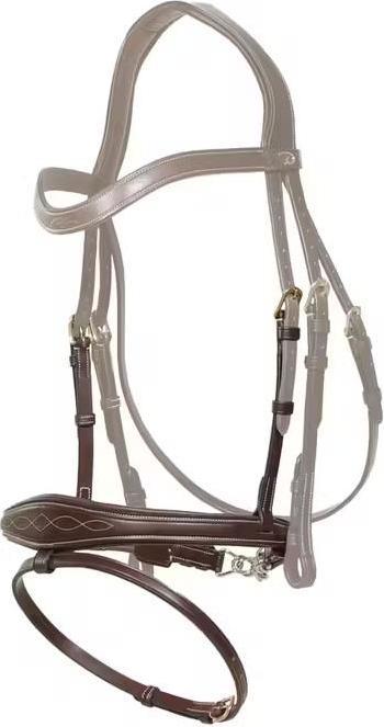 Dy'on Muserolle combinée pour cheval anatomique avec chaines