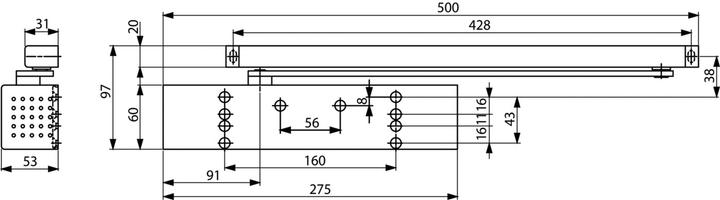 Produktbild Dormakaba TS 93 B Basic (Balkontür, Eingangstür, Holztür, Zimmertür, Indoor, Outdoor)
