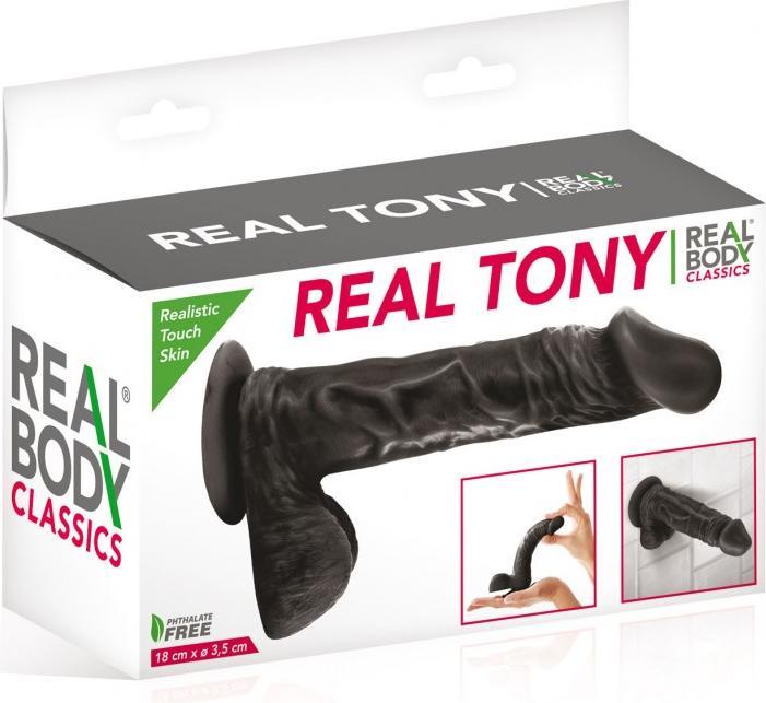 Image du produit Real Body Gode réaliste 18 cm - Real Tony Noir