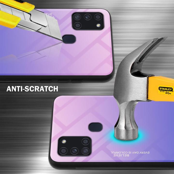 Produktbild Cadorabo TPU 2 Farben Glas Cover (Samsung Galaxy A21s)