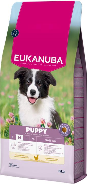 Produktbild Eukanuba Puppy Medium Breed Huhn (Junior, 1 Stk., 15000 g)