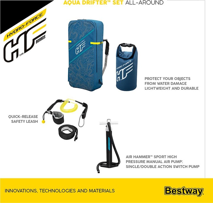 Actual product image Bestway HF SUP Aqua Drifter Set 335x84x15cm (335 cm)