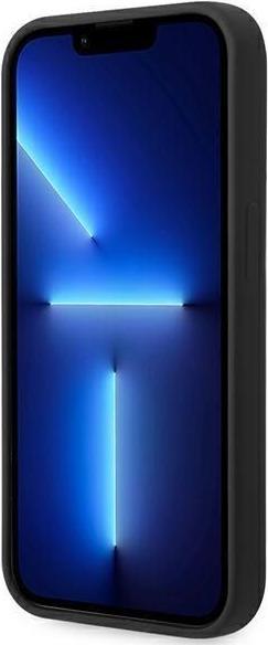 Produktbild BMW Hülle BMHCP14XSILBK "iPhone 14 Pro Max 6.7" schwarz/schwarzes Silikon-Metall-Logo (Apple iPhone 14 Pro Max)
