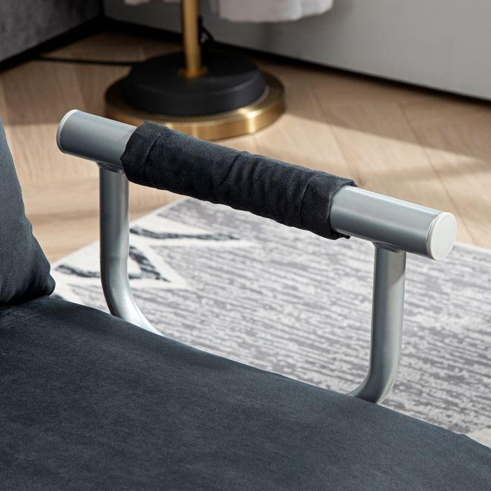 Immagine prodotto Swisshandel24 2-Sitzer Sofa mit Schlaffunktion, Schlafsofa mit Verstellbarer Rückenlehne (2 posti)