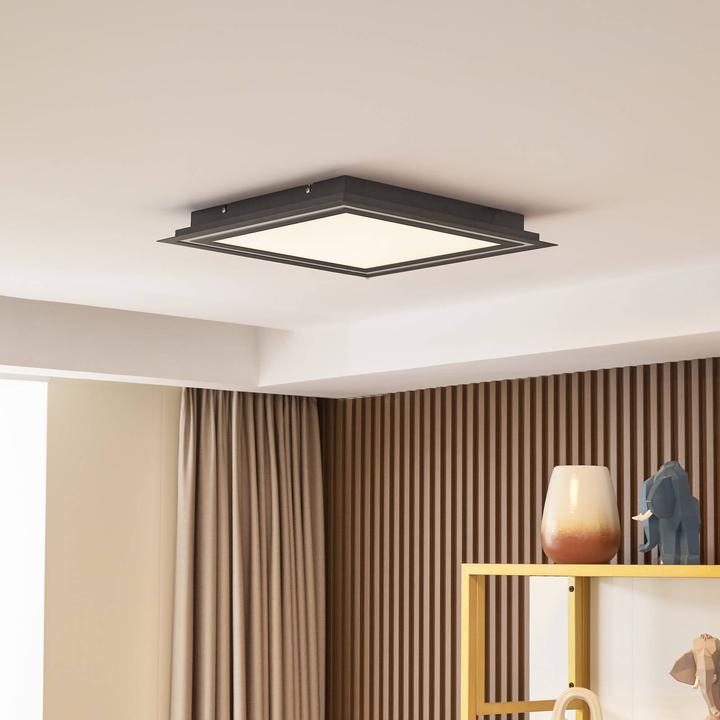 Image du produit Lucande Plafonnier LED Leicy RGBW noir 44cm (1300 lm)