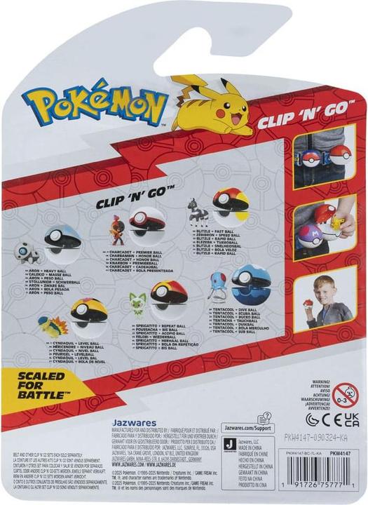 Actual product image Pokémon Clip 'N' Go Aron