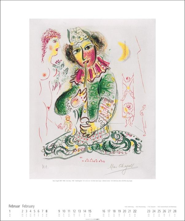 Produktbild Marc Chagall Kalender 2026 (46 x 55 cm)