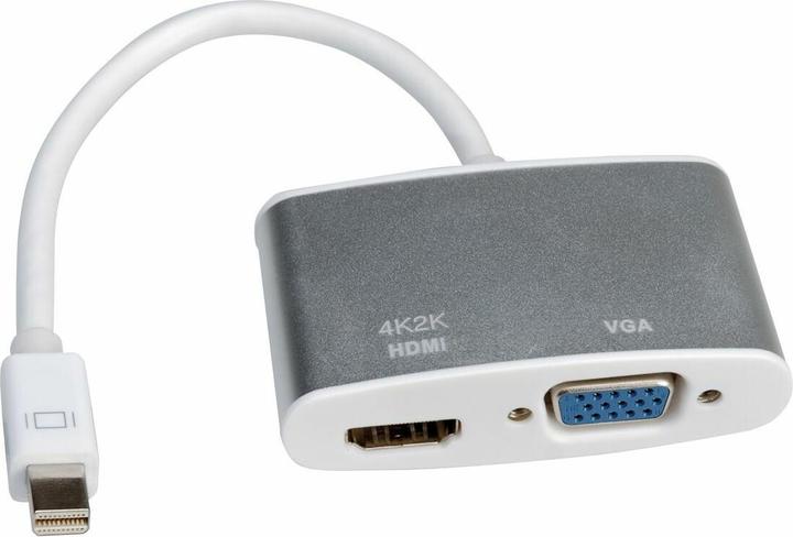 Roline Mini DisplayPort - HDMI/VGA, Aktiv (HDMI, VGA, 10 cm)