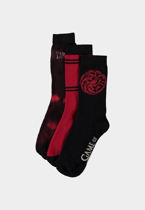 Produktbild Difuzed HOUSE OF THE DRAGON - Pack de 3 paires de chaussettes Homme (T39-42) (3er Pack, 39, 42)