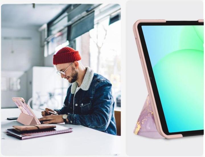 Produktbild Tech-Protect SMARTCASE GALAXY TAB A9 / A11 8.7 X110 / X115 / X133 / X135 MARMOR (Samsung Galaxy Tab A9)