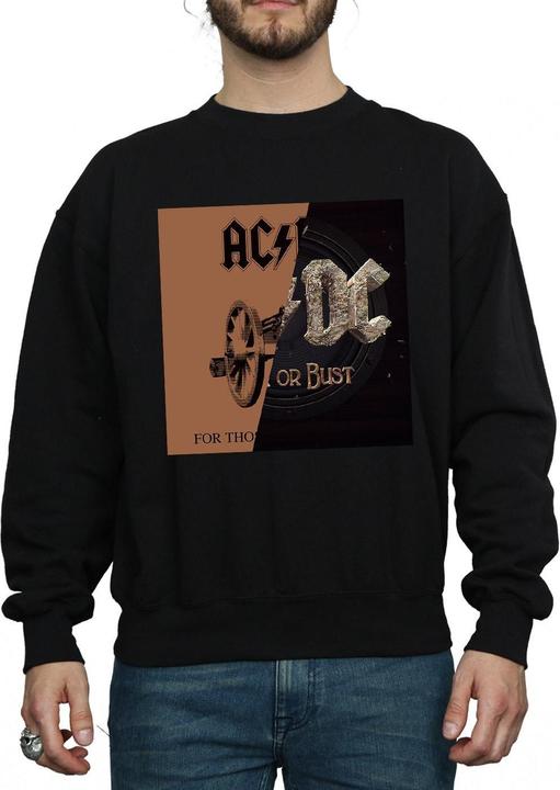Actual product image AC/DC Mens Rock or Bust / For Those About Splice Cotton Sweatshirt (M)