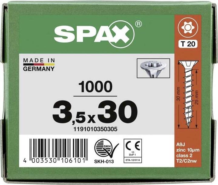 Produktbild Spax Senkmultikopf T-Star Plus T20 Vollgewinde Wirox (1000 Schrauben pro Stück)