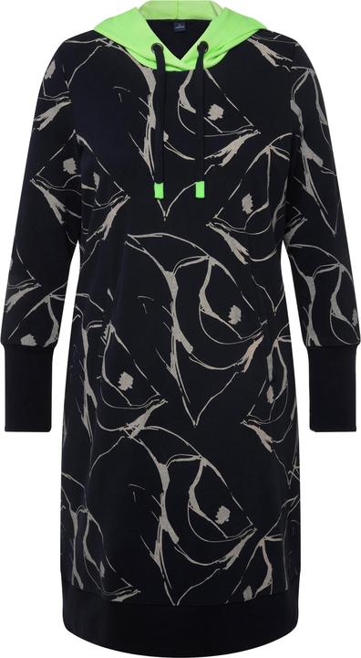 Produktbild Laurasøn Sweatkleid, Kapuze, Langarm, allover Print (XL)