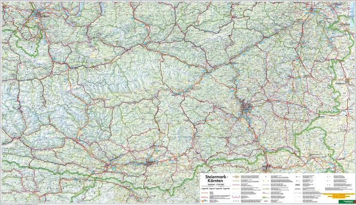 Produktbild Freytag & Berndt Autokarte Steiermark, Kärnten Carintia, Estiria. Karinthie Stiermarken Styria, C