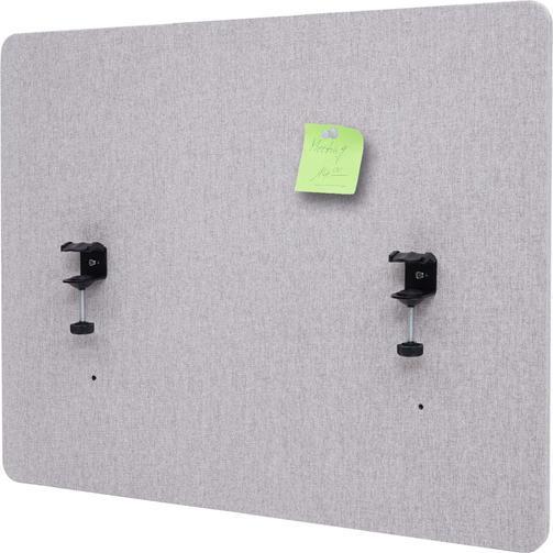 Actual product image Mendler Acoustic desk partition, office privacy screen desk pin board, double wall fabric/textile - 75x60cm