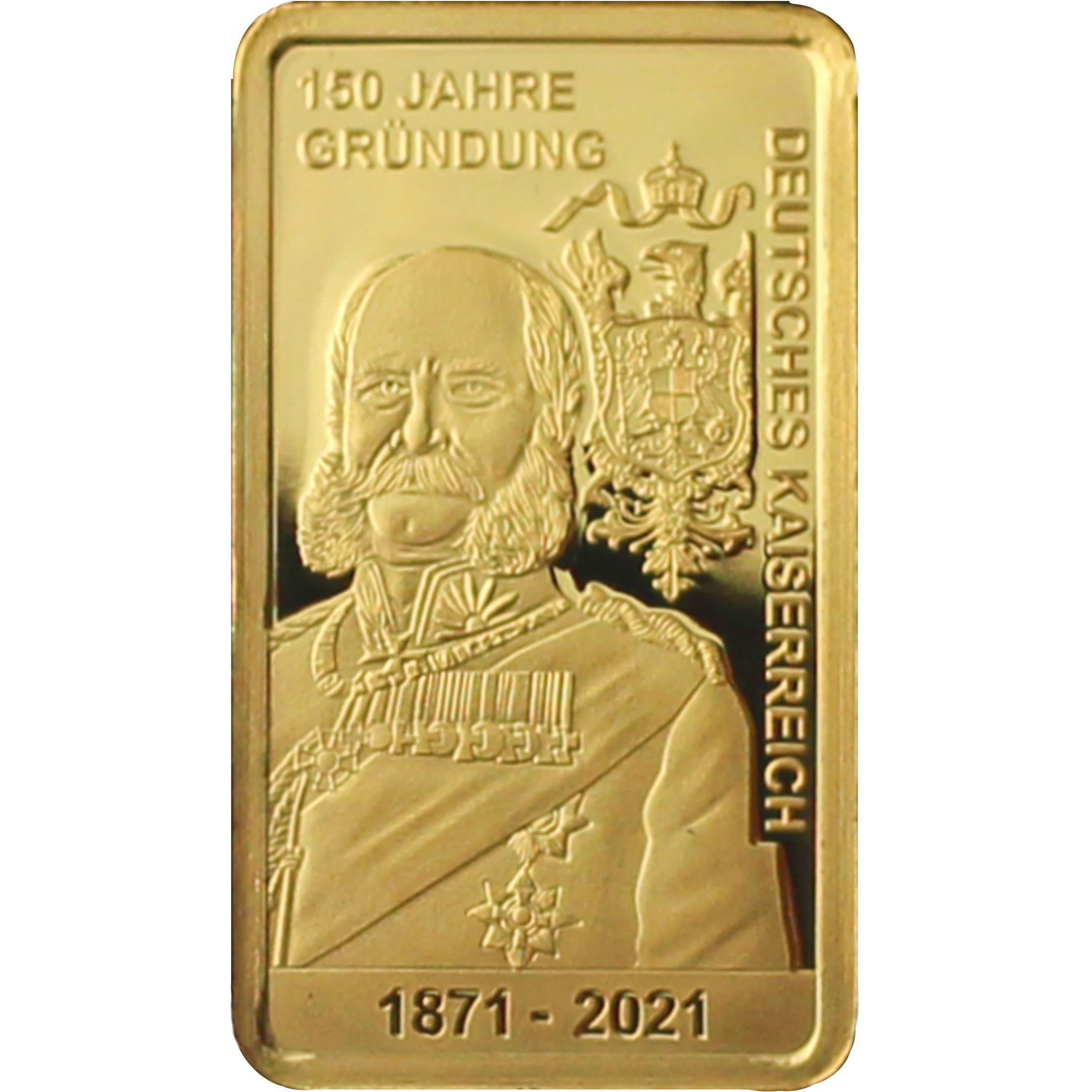 Deutscher Münzexpress, Münzen, 150 J. Gründung Deutsches Kaiserreich, (2021)