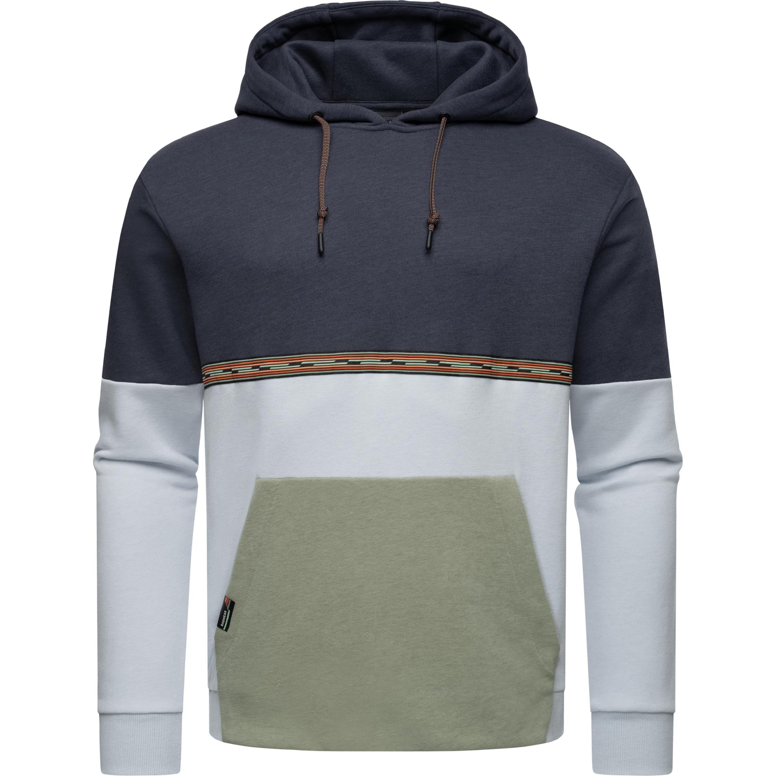 Ragwear, Herren, Pullover, Blocky Hoody, Blau, (L)