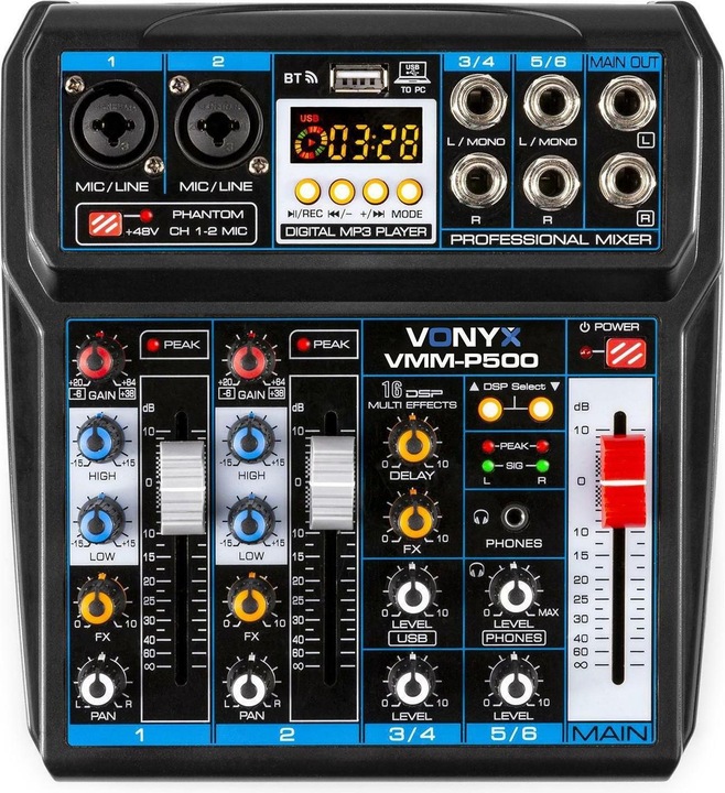 Image du produit Vonyx Mélangeur VMM-P500 (Studio et mixeur live)