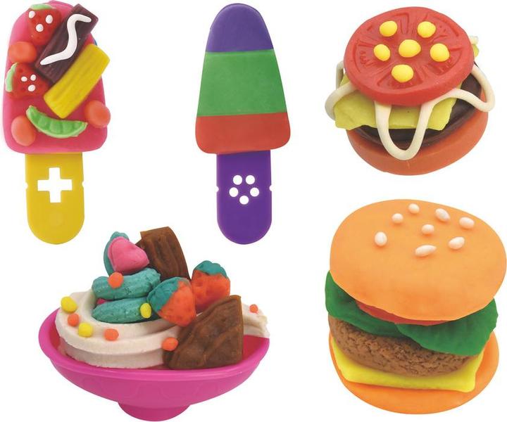 Creative kids Knete Spielset Lebensmittel 5x28g