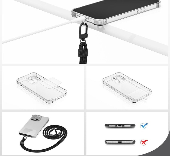 Productafbeelding 4smarts Universele mobiele telefoonketting PhonoLace onyx zwart