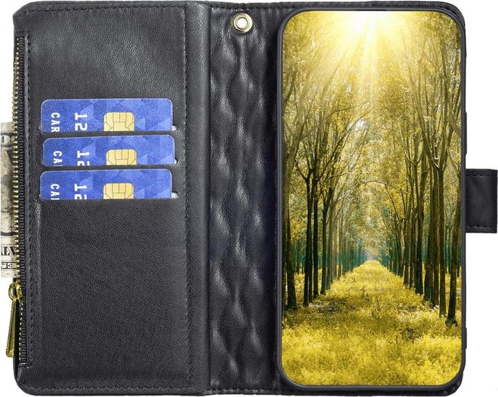 Produktbild Binfen Color Xiaomi Redmi 12C - BINFEN Brieftaschen Hülle schwarz (Xiaomi Redmi 12C)