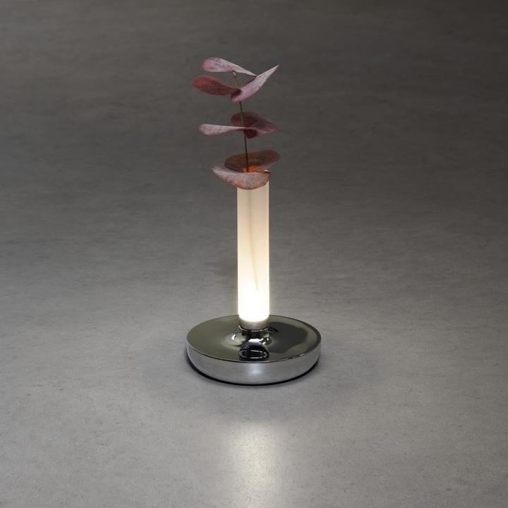 Produktbild Konstsmide Akku-LED Vase Biarritz Silver Indoor/Outdoor 7827-003