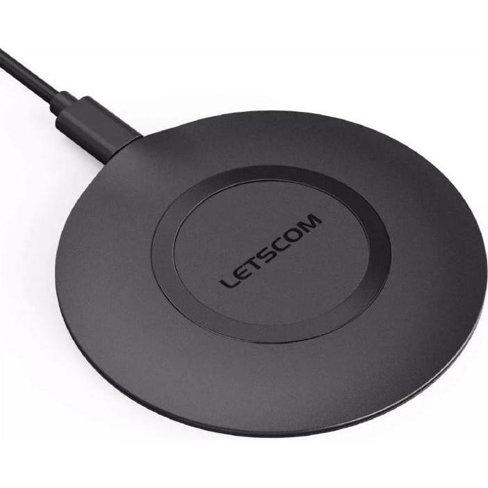 Thumbnail - Letscom Speed Wireless Lade Pad Weiss Euro (15 W), Wireless Charger, Weiss