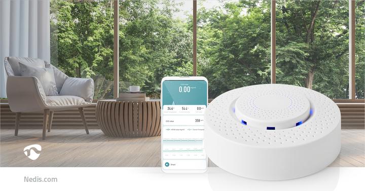 Actual product image Nedis Smart Air Quality Monitor White