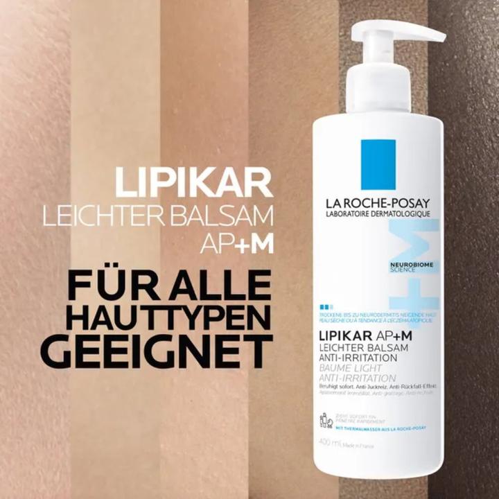 Actual product image La Roche Posay Lipikar Creme Light / Lipikar Baume Light AP+M (Body lotion, 400 ml)