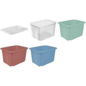 keeeper, Aufbewahrungsbox, Aufbewahrungsbox ""emil"", 30 Liter, nordic-blue Material: PP, Dreh-/Stapelbox, mit Griffmuld...