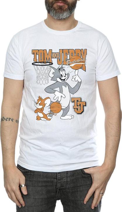 Produktbild Tom & Jerry Spinning Basketball TShirt aus Baumwolle (L)