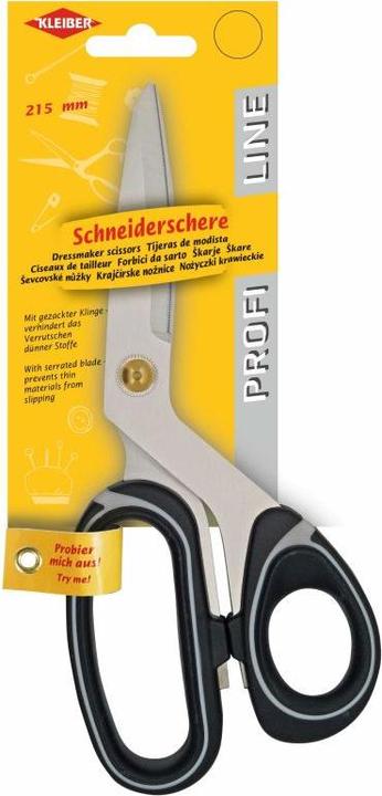 Image du produit Kleiber Profiline ciseaux de tailleur, 215 mm, noir/blanc lames en acier inoxydable, poignée en PP, avec (21.50 cm)