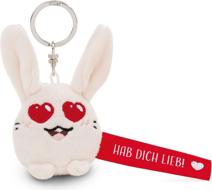 Actual product image Magni NICI Schlüsselanhänger Hase Hab dich lieb! rot 5cm