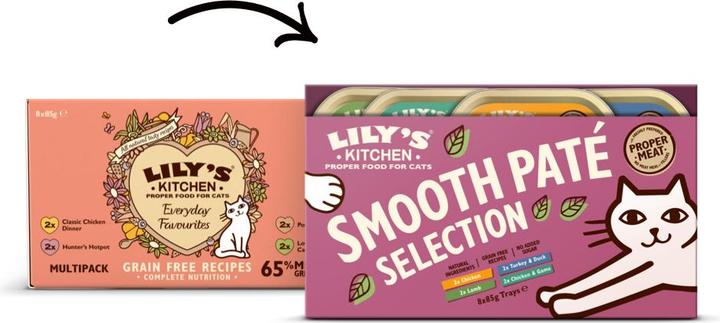 Actual product image Lily's Kitchen Wet food Mulitpack (Adult, 8 pcs., 680 g)