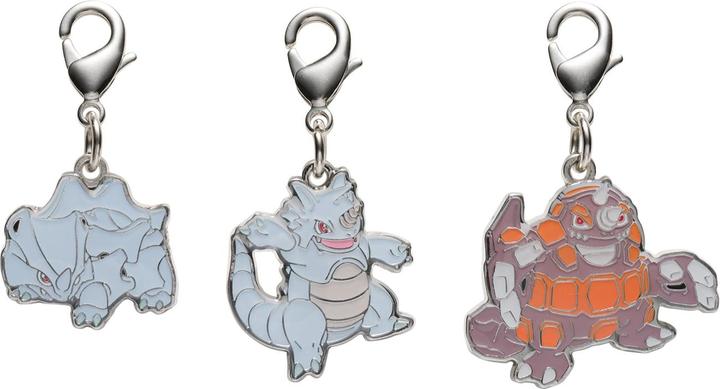 Actual product image Pokémon Pokemon Center - Rhyhorn, Rhydon, Rhyperior key ring - 3 pieces