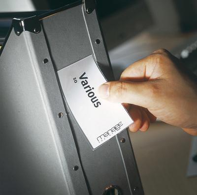 Actual product image Viewing window Label Holders