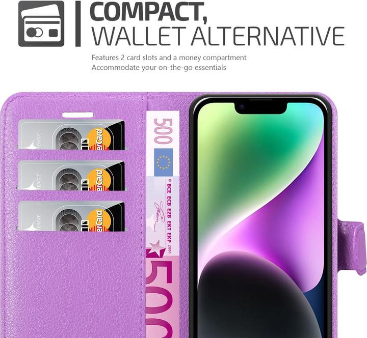 Actual product image Cadorabo Case for Apple iPhone 14 in Book Stand Style (Apple iPhone 14)