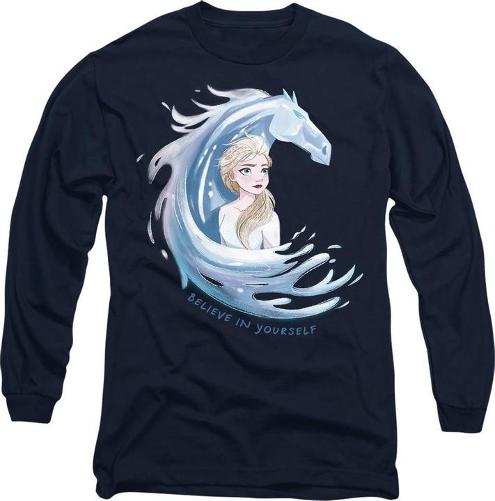 Immagine prodotto Disney Frozen Believe In Yourself Maglietta Elsa e Nokk Adulto Unisex (XL)