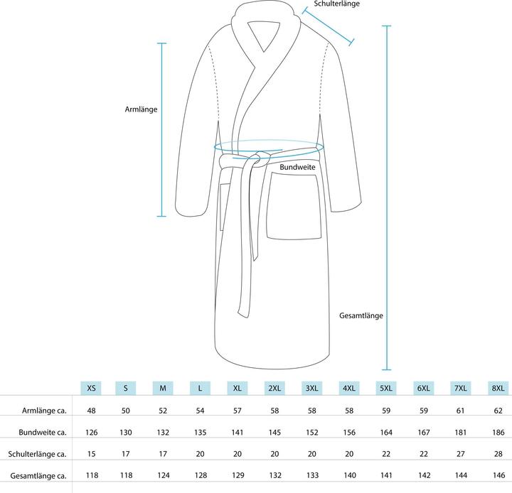 Actual product image Normani Unisex Cotton Bathrobe 450 g/mÂ² Flee (S)