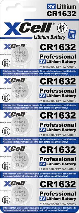 Actual product image Hückmann Button cell lithium 3V (5 pcs., CR1632, 130 mAh)
